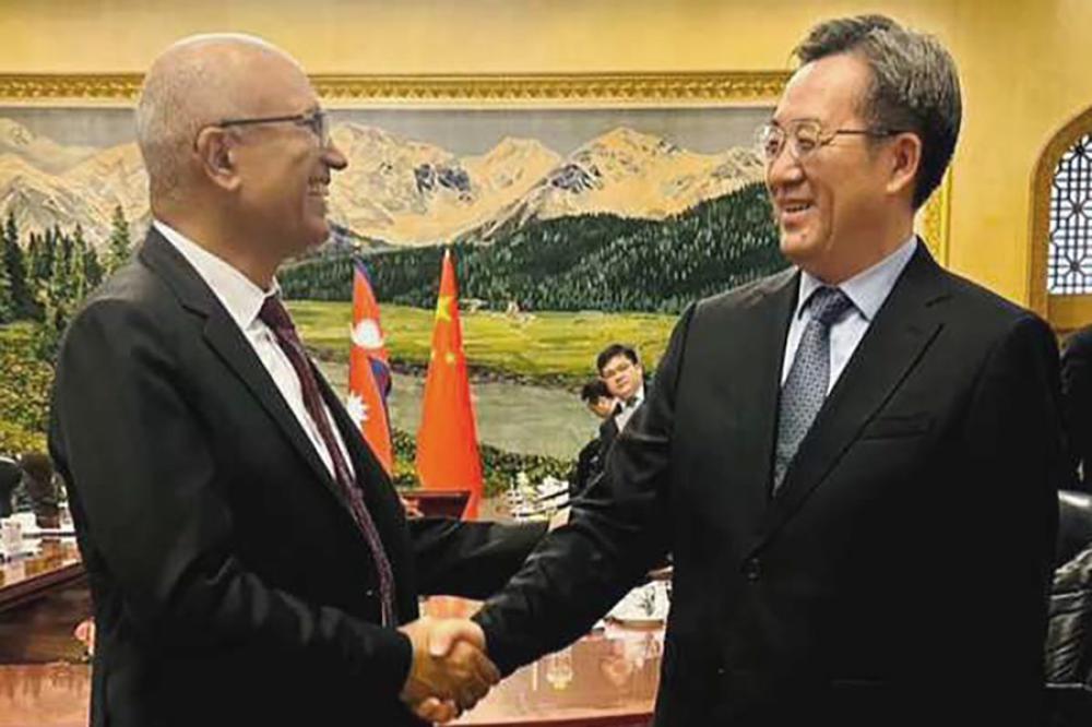 नेपालको र चिनियाँ उपप्रधानमन्त्री बिच भेटघाट